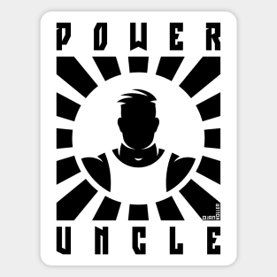 Power Uncle (Rays / Black) Magnet